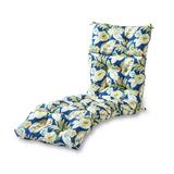 Greendale Home Fashions Marlow Blue Floral 72 x 22 in. Outdoor Chaise Lounge Chair Cushion