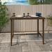 COSCO Outdoor Living Patio Bar Table Steel Dark Brown