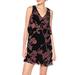 Jessica Simpson Dresses | Jessica Simpson Floral Velvet Burnout Dress V Neck | Color: Black/Purple | Size: 2