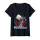 Disney Pixar Ratatouille Remy Chef Hat Portrait T-Shirt mit V-Ausschnitt