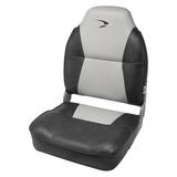 Wise 8WD640PLS-664 Lund Style High-Back Boat Seat Grey / Charcoal