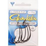 Gamakatsu Worm Offset EWG Hook in High Quality Carbon Steel Size 2/0 NS Black 6-Pack