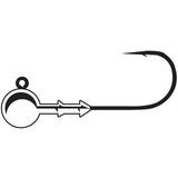 Gamakatsu 500413-1/4 Round 26 Jighead 1/4 oz 3/0 Hook Nickel