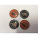 Oregon State Beavers Ball Marker Set of 4 markers NEW ORG/BLK