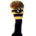 Majek #5 Fairway Metal Wood Blue & Yellow Golf Headcover Knit Pom Pom Retro Classic Vintage Head Cover