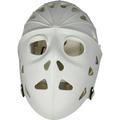 MyLec Pro Goalie Mask Lightweight & Durable Youth Hockey Mask High-Impact Plastic Hockey Helmet with Ventilation Holes & Adjustable Elastic Straps Secure Fit Modern Hockey Gifts (White Large)