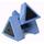 Aqua Jogger AP135 DeltaBells Pro for hands Triangular Blue AquaJogger