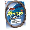 AFW K400C-0 49 Strand 7x7 Stainless Steel Shark Leader Cable