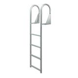 JIF Marine DJW4 4 Step Anodized Aluminum Swinging Dock Ladder