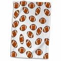 3dRose Print of Football Toss Repeat Pattern - Towel 15 by 22-inch