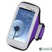 Premium Sport Armband Case for Samsung Galaxy S5 Active/ S5/ S4/ S3 - Purple + MYNETDEALS Mini Touch Screen Stylus