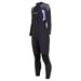 Henderson Thermoprene womens 3mm full back zip wetsuit 8 Black/lavender (51)