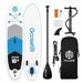 Goosehill Sailor Inflatable Stand Up High-quality Blue Paddle Board lightweight SUP Package 10 6 Long 32 Wide 6 Thick Includes SUP Leash Hand Pump Removable Center Fin and Repair Kit