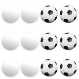 Smooth White Speed & Textured Soccer Ball Grip Foosballs 12-pack