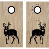 Standing Deer Animal Cornhole Board Decals Stickers Wraps Bean Bag Toss Tailgating Games 3