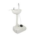 Zimtown 5 Gallon Portable Camping Sink with Towel Holder & Soap Dispenser Rolling Wheeled Hand Wash Basin Stand for Outdoor Events Gatherings Worksite