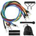 11pcs Resistance Bands Set Workout Fintess Exercise Tube Bands Door Anchor Ankle Straps Cushioned Handles with Carry Bags for Home Gym Travel