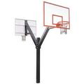 First Team Legend Dynasty Dual Steel-Fiberglass Double Sided In Ground Fixed Height Basketball System44; Saddle Brown