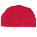 Men Women Adult Dome Shape Elastic Swimming Pool Swim Head Hat Cap Dark Red