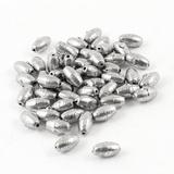 1/16 oz Oval Shaped Shot Fishing Sinker Weight 50 Pcs