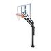 First Team Force Ultra Steel-Glass In Ground Adjustable Basketball System44; Royal Blue