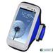 Premium Sport Armband Case for Samsung Galaxy S6 Edge Galaxy E5 G920 (Galaxy S6) Galaxy Prevail Lte G530 (Galaxy Grand Prime) - Navy Blue + MYNETDEALS Mini Touch Screen Stylus