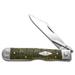 Case XX Knives Lizard Skin Olive Green Bone Scrolled Cheetah 1/200 Stainless Pocket Knife CA11068 LS