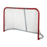 MyLec Hockey Net Goal for Outdoor Sports Alloy Steel with Nylon Net Portable Hockey Net Easy Assembly with Sleeve Netting System Perfect Hockey Gifts (Red 56 Pounds)