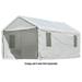 Enclosure Kit with Windows for ShelterLogic MaxAP Outdoor Canopy 10 x 20 White (frame and canopy not included)