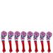 Majek Golf Red White Blue 3 4 5 6 7 8 9 PW Hybrid Set Headcovers Pom Pom Knit Limited Edition Vintage Classic Traditional Flag Retro Head Cover 3-PW Set
