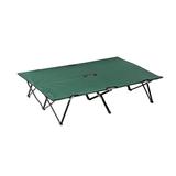 Outsunny Portable Wide Folding Camping Cot Elevated Bed for Adults with Carrying Bag