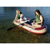 Solstice Voyager 3-Person Inflatable Fishing Boat with Dual Swivel Oar Locks
