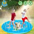 Gamexcel 68 Splash Pad for Kids Infants Toddlers Water Splash Fun Mats Lawn Games Sprinkler for Children Garden Summer Party Inflatable Outdoor Play Mat Toy