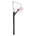 First Team Sport III Steel-Acrylic In Ground Fixed Height Basketball System44; Sienna Orange