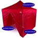 Impact Canopy 10 x 10 Canopy 4 Sidewalls Outdoor Gazebo Canopy Replacement Walls Only Red