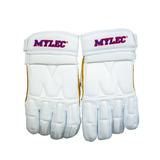 MyLec Men s Hockey Gloves Velcro Strap with Perfect Fit Printed Branding Logo Hockey Stuff with Tough Nash Palm Lightweight Durable & Breathable Protected with Soft Foam(Medium White)