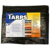 12 Ft X 20 Ft Heavy Duty 6 Oz Black Poly Tarp 11-12 Mil Thick