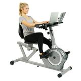 Sunny Health & Fitness Magnetic Indoor Stationary Recumbent Exercise Desk Bike Cardio Trainer 350 lb Weight Capacity SF-RBD4703