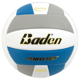 Baden Perfection Leather Volleyball Blue/White/Grey