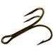 Mustad 3551BR-6-25 Bronze Ringeye Sport Treble Hooks Size 6 - Box of 25