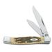 CASE Folding Pocket Knife Chrome Vanadium Steel Blade Amber Handle 00077