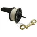 Scuba Diving Dive Compact Finger Spool Reel w/ Plastic Handle 100ft - White Line