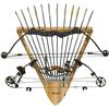 Rush Creek Creations Rustic 2 Compound Bow - 12 Arrow Archery Wall Storage Rack