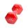 Color-coded vinyl-coated iron dumbbell red 6 lb 1 each