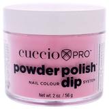 Cuccio Pro Powder Polish Nail Colour Dip System - Bright Pink with Gold Mica 1.6 oz Nail Powder