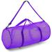 Champion Sports Mesh Duffle Gym Bag Breathable Gear and Equipment Bag 15 x 36 Purple