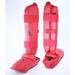 adidas Karate Shin & Instep WKF Approved Red