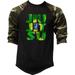 Men s Jiu Jitsu Brazilian Flag KT T21 Camo Raglan Baseball T-Shirt Medium Camo