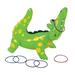 Inflatable Alligator Ring Toss Game - Toys - 7 Pieces