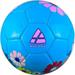 Vizari Blossom Soccer Ball | 32 Panel MST Construction Bold Graphics Top Air Retention | Perfect for Play or Training - Blue/Pink Size - 3